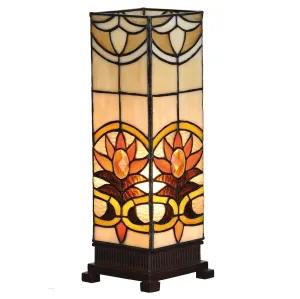 Aintree Medium Square Tiffany Lamp - Tiffany Lighting Direct