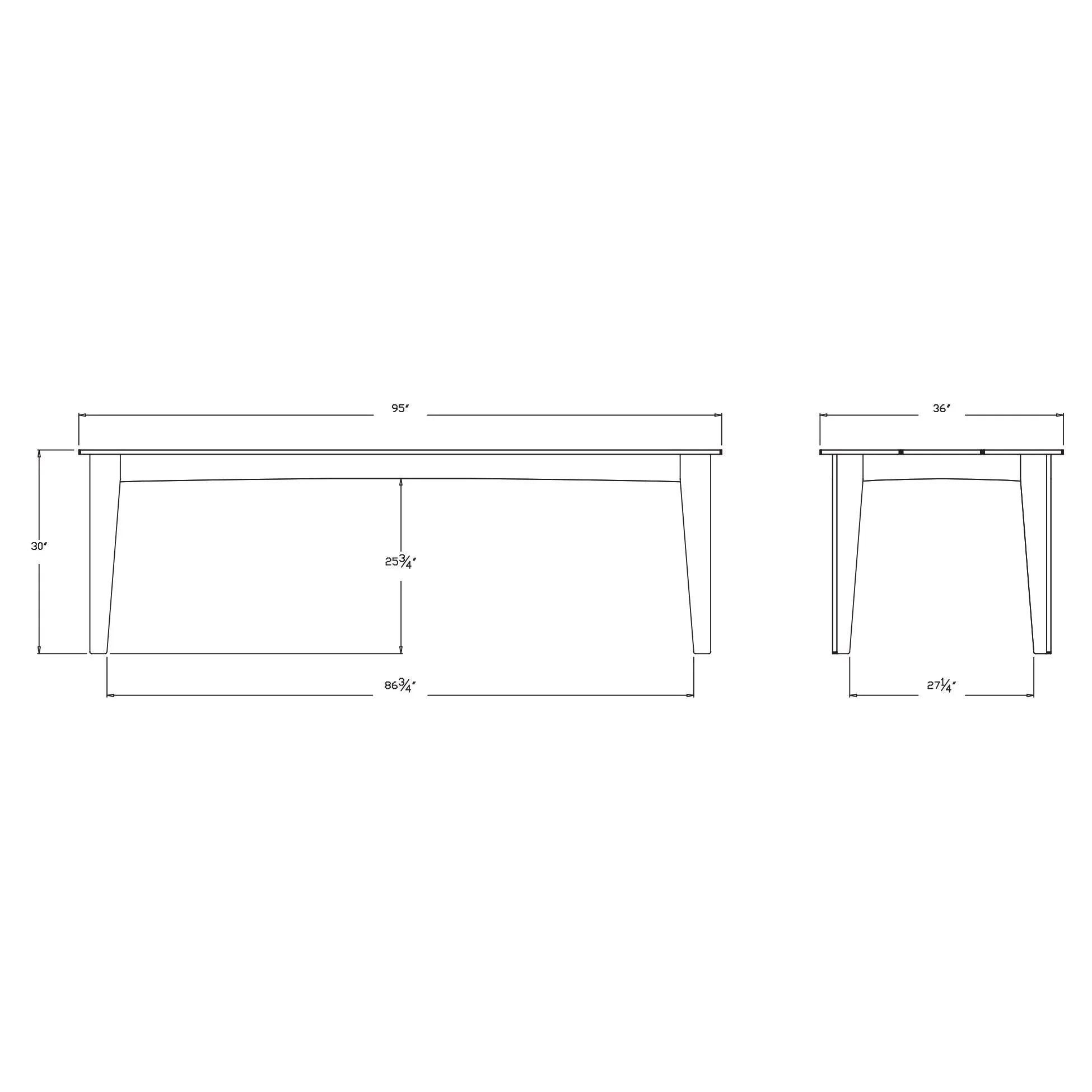 Alfresco Dining Table with Umbrella Hole