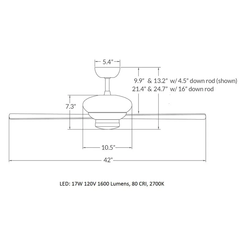 Altus 42 Inch LED Ceiling Fan