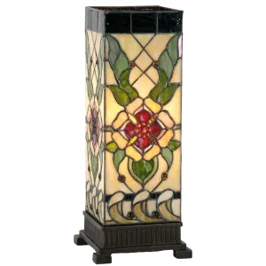 Angelique Large Square Tiffany Table Lamp