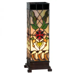 Angelique Medium Square Tiffany Table Lamp