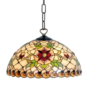 Angelique Small Tiffany Ceiling Light - 1 Bulb Fitting