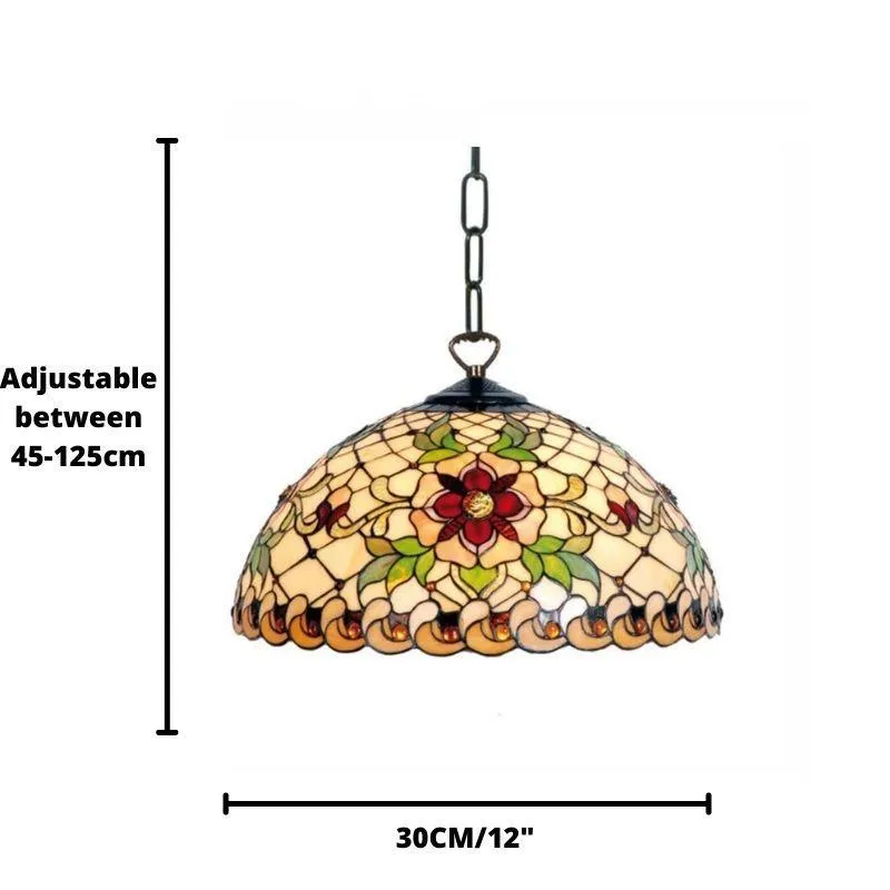 Angelique Small Tiffany Ceiling Light - 1 Bulb Fitting