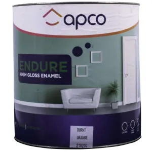 Apco Endure Gloss Enamel Burnt Orange 4L