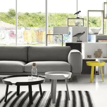 Around Coffee Table, Small, Grey