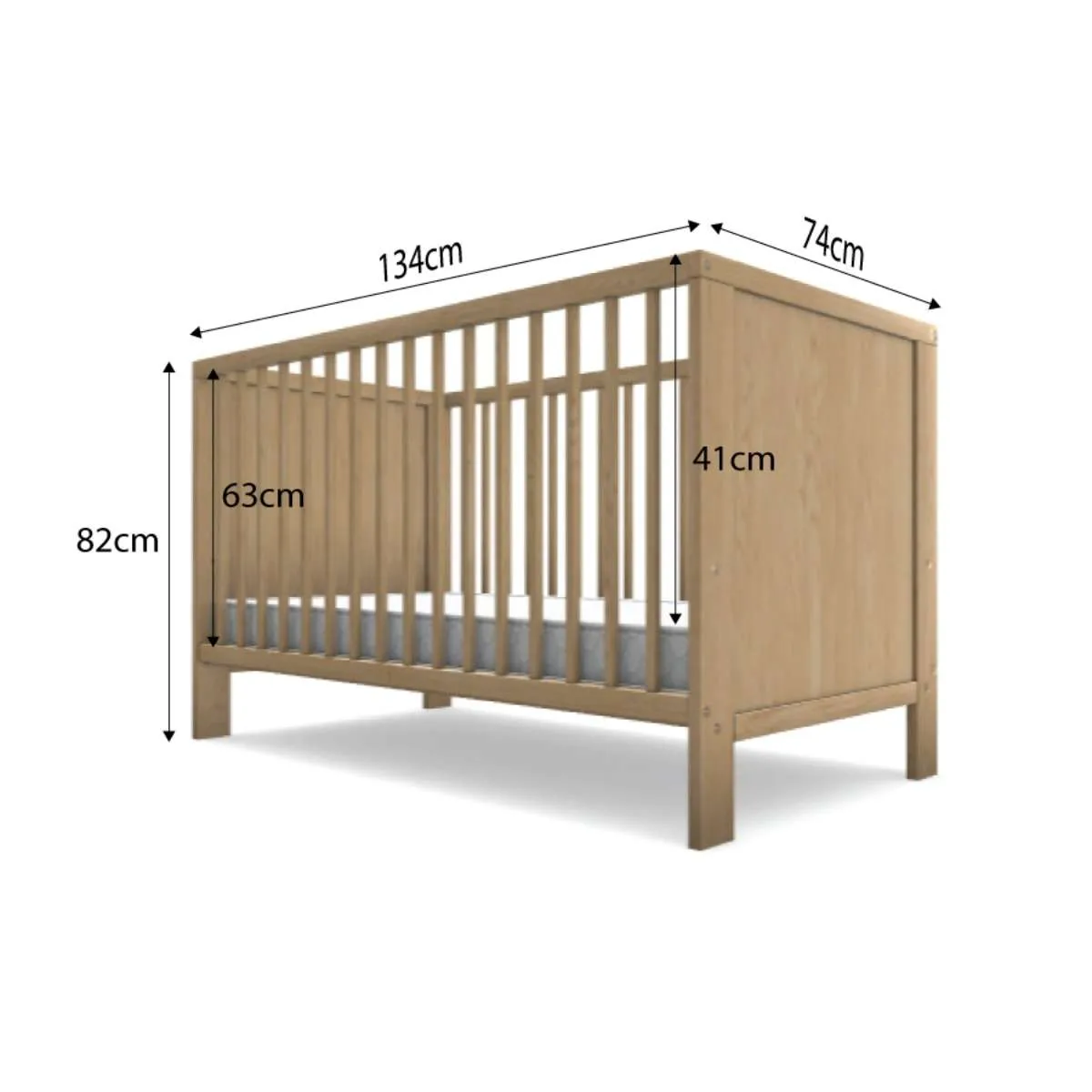 Aspiring Classic Cot - Natural Mocka