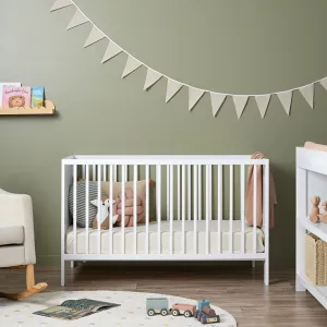 Aspiring Classic Cot - White Mocka