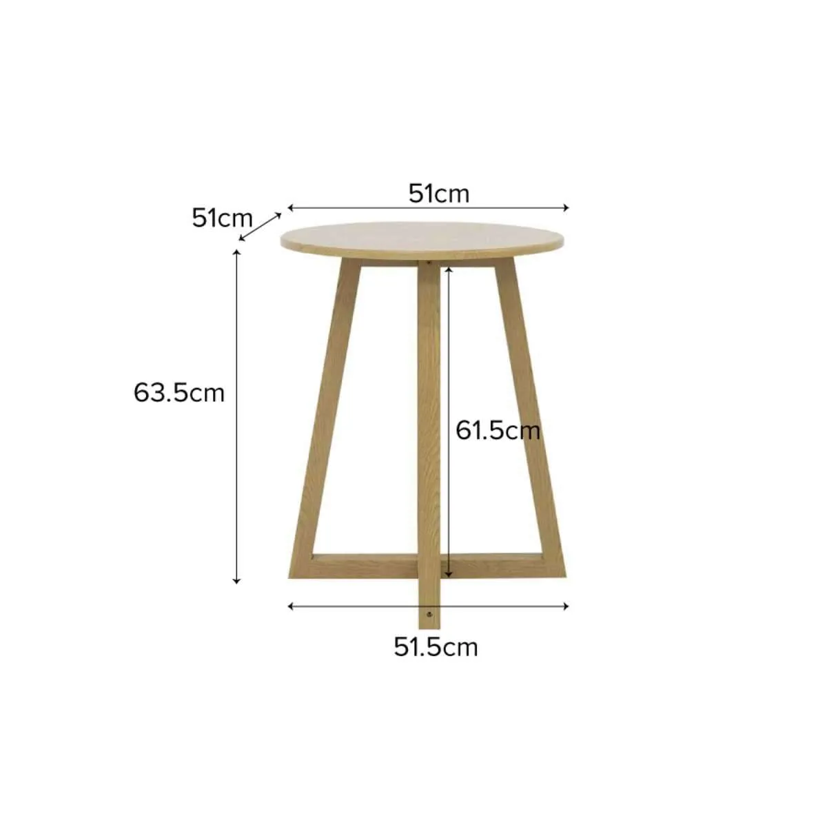 Avalon Side Table - Natural Mocka