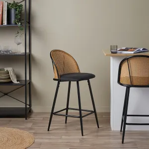 Avila Bar Stool - Black Mocka