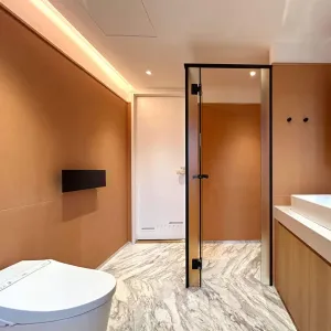 Balance Orange Concrete Effect Porcelain Tile 60x120cm Matt