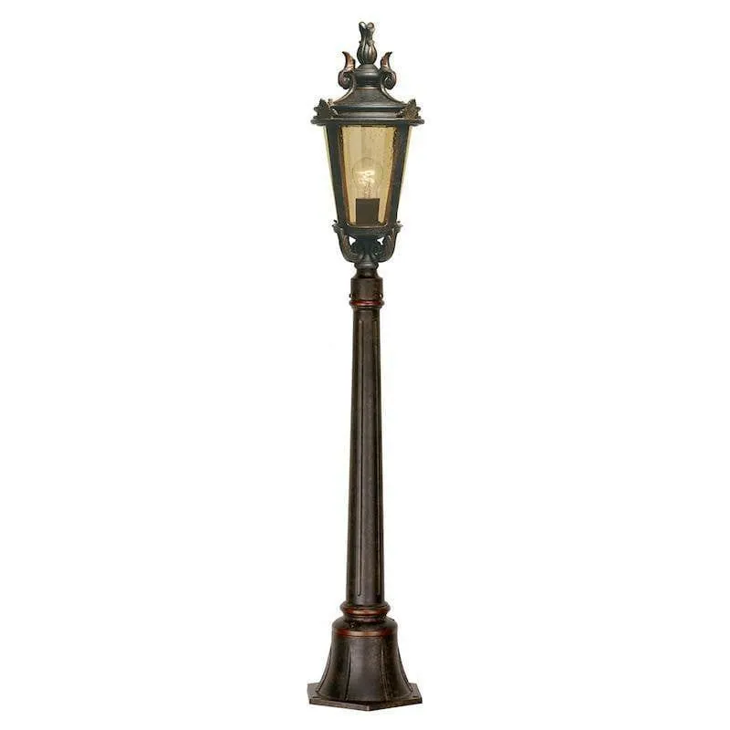 Baltimore Weathered Bronze Medium Outdoor Bollard Light