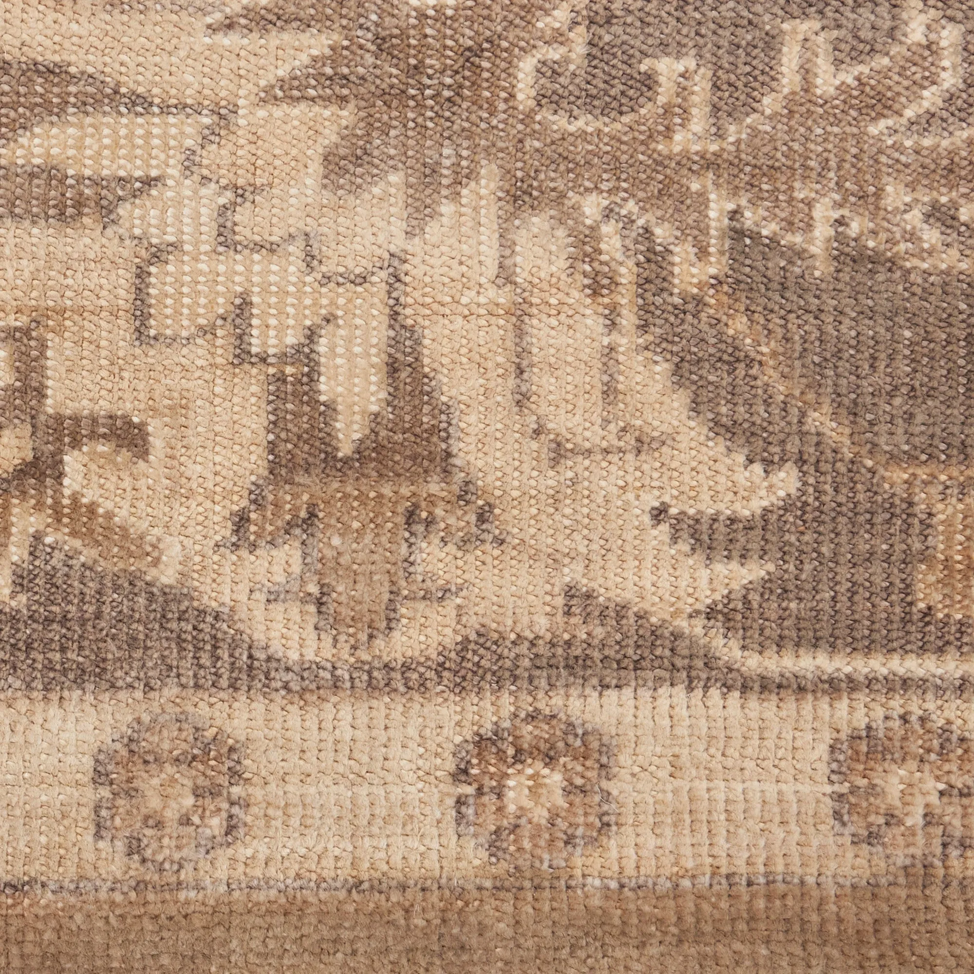 Beige & Brown Essentials Botanical Traditional Rug