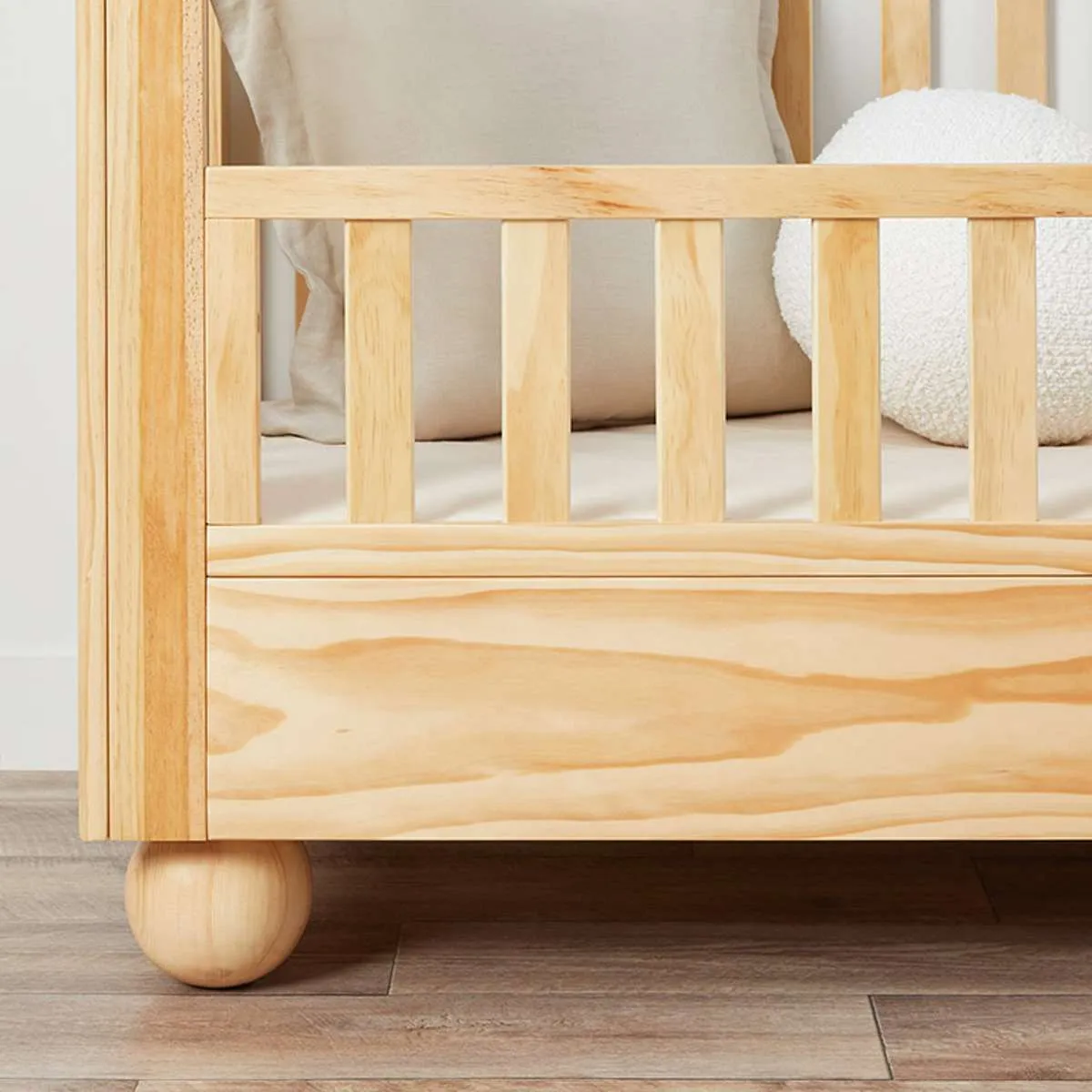 Blake Cot Toddler Bed Half Frame - Natural Mocka