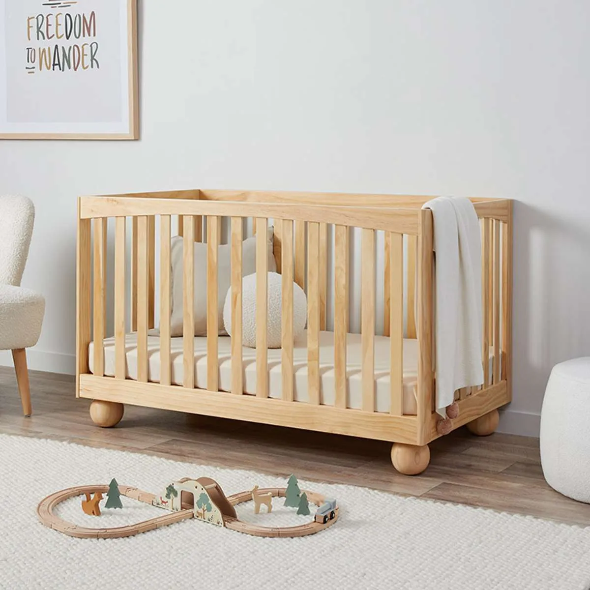 Blake Natural Five Piece Nursery Set Mocka