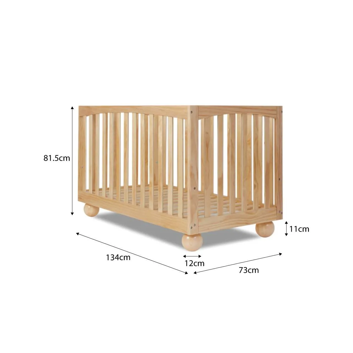 Blake Natural Five Piece Nursery Set Mocka