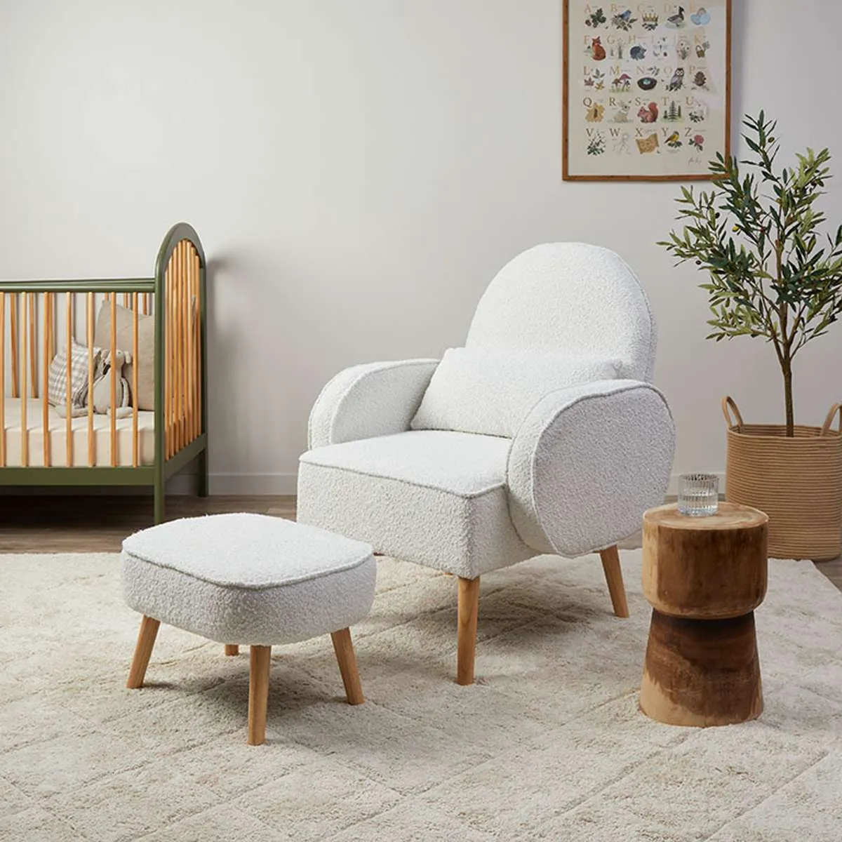 Blake Natural Five Piece Nursery Set Mocka