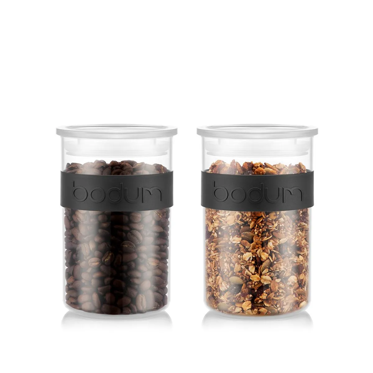 Bodum Presso Storage Jars Black 0.6 L, 2 Pcs.