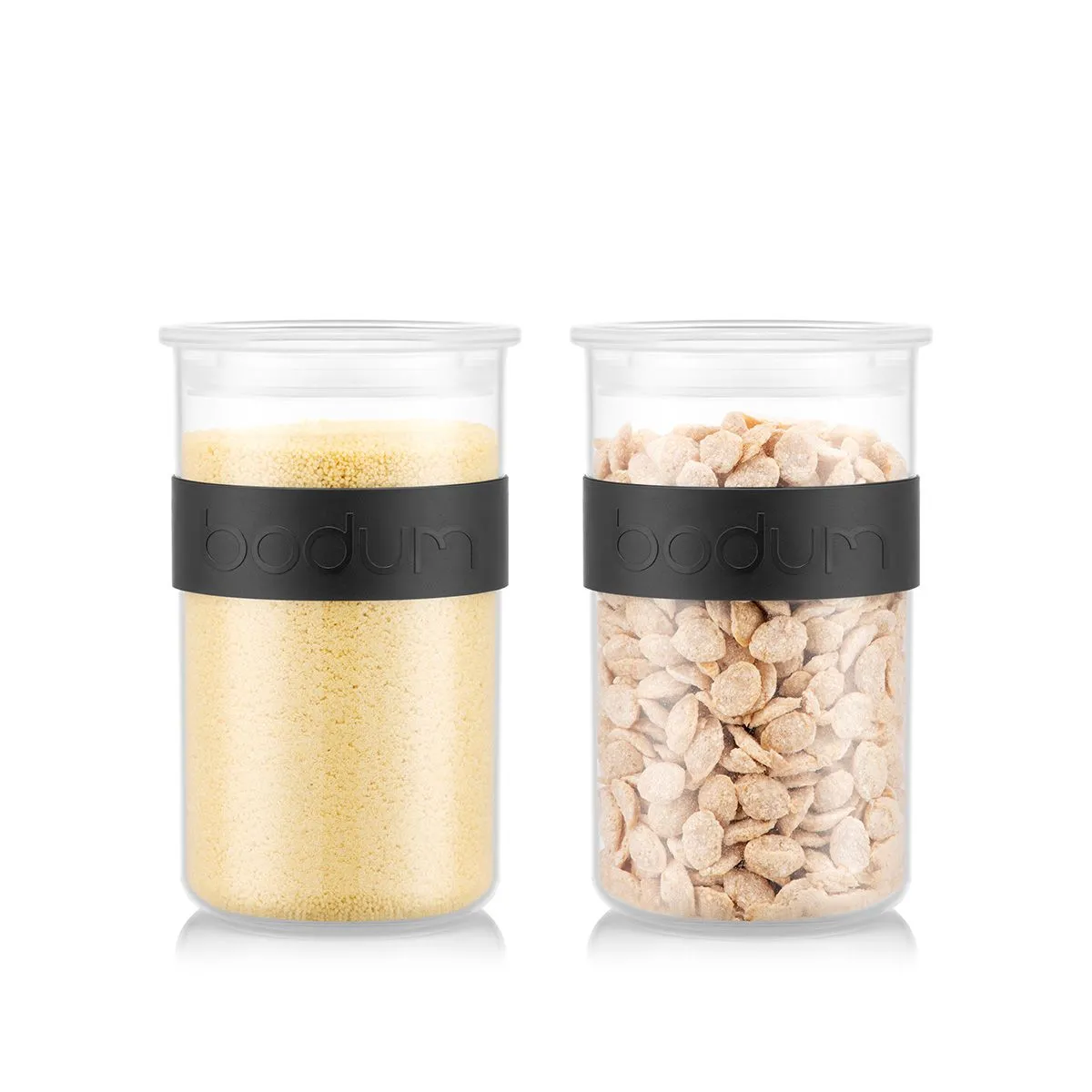 Bodum Presso Storage Jars Black 1 L, 2 Pcs.