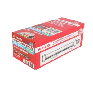 Bolt & Nut S/S Hex M12 x 120