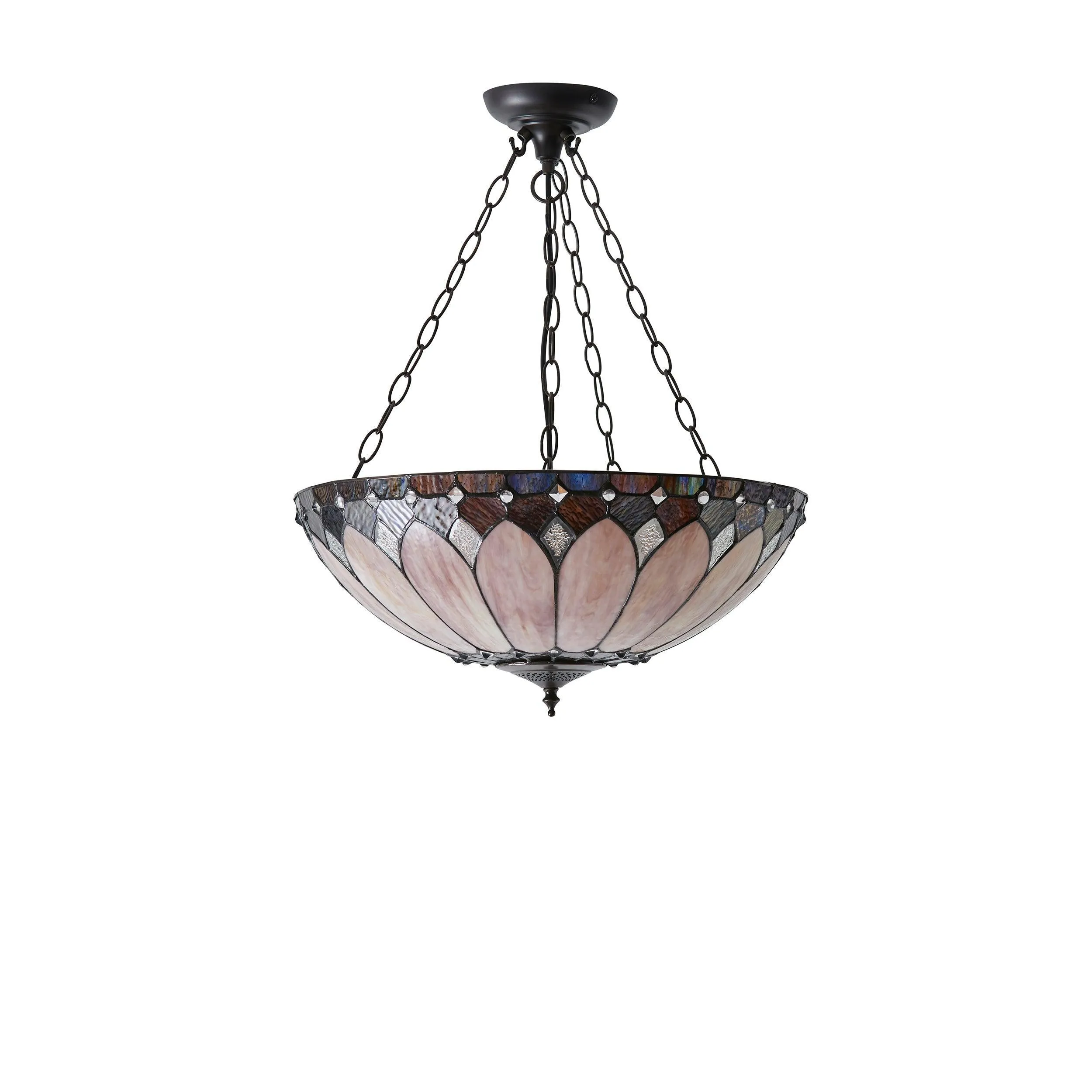 Brooklyn Medium Inverted Tiffany Ceiling Light