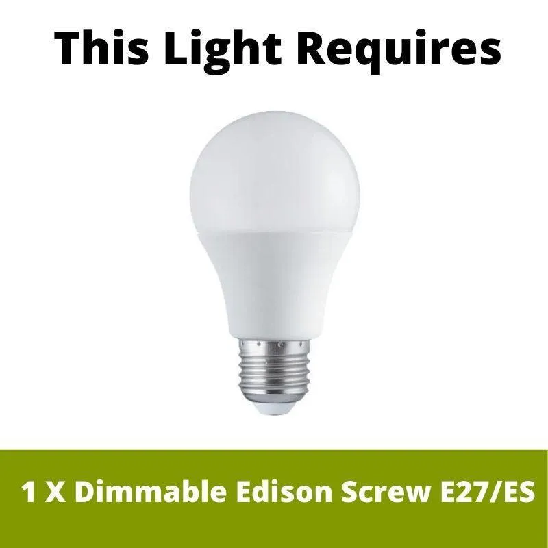 Brooklyn Medium Tiffany Ceiling Light - Single Bulb Fitting