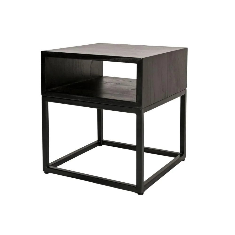 Cane Night Table | Black Zoco Home
