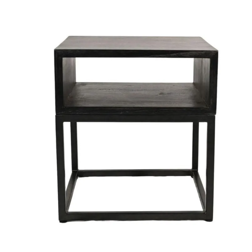 Cane Night Table | Black Zoco Home