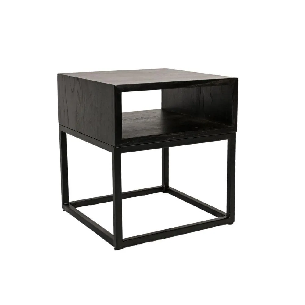 Cane Night Table | Black Zoco Home
