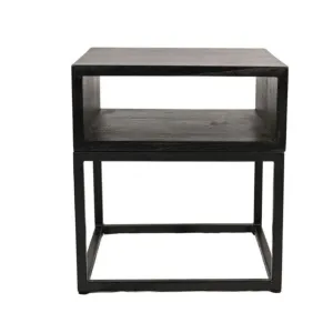 Cane Night Table | Black Zoco Home