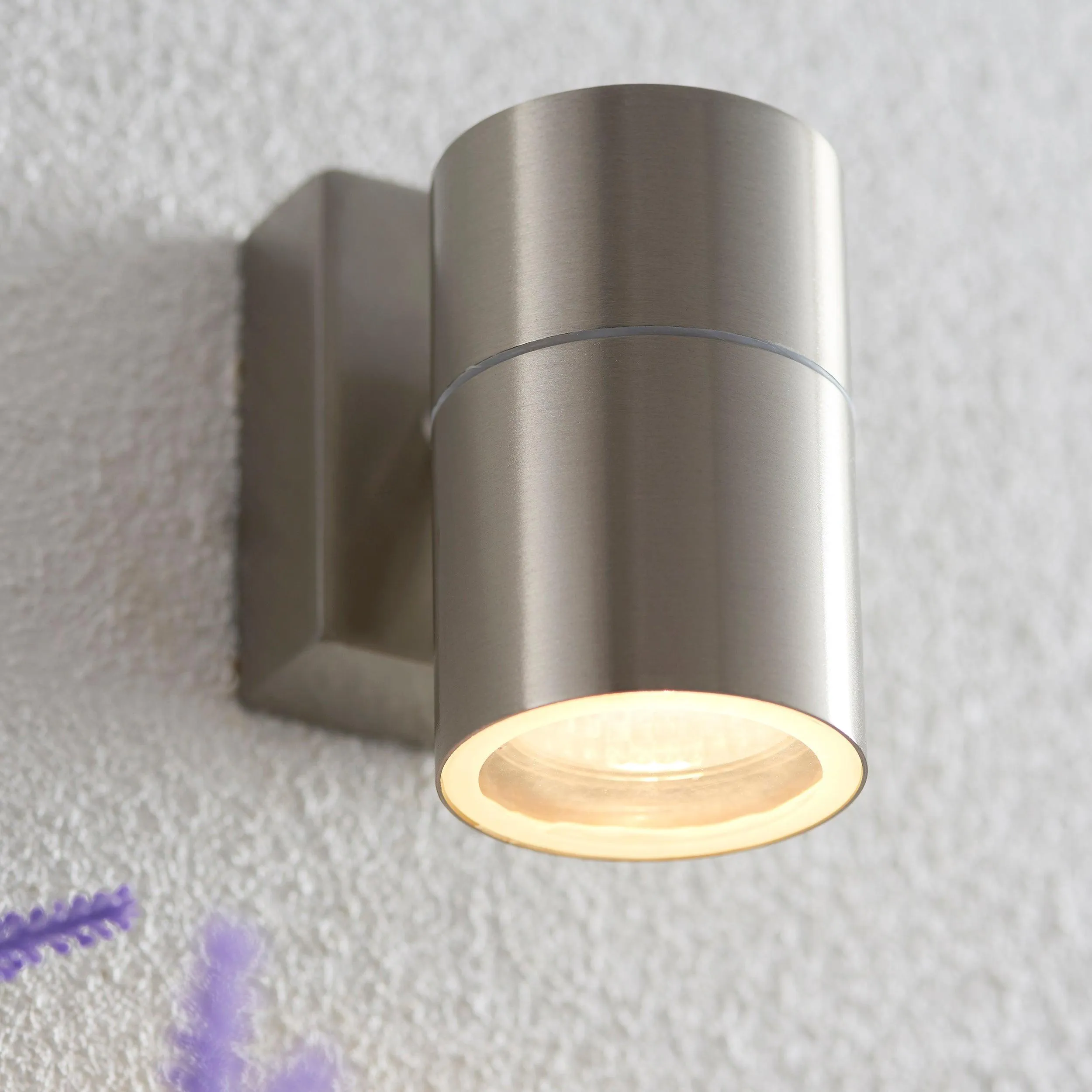 Canon Polished Stainless Steel Outdoor Downlighter Wall Light