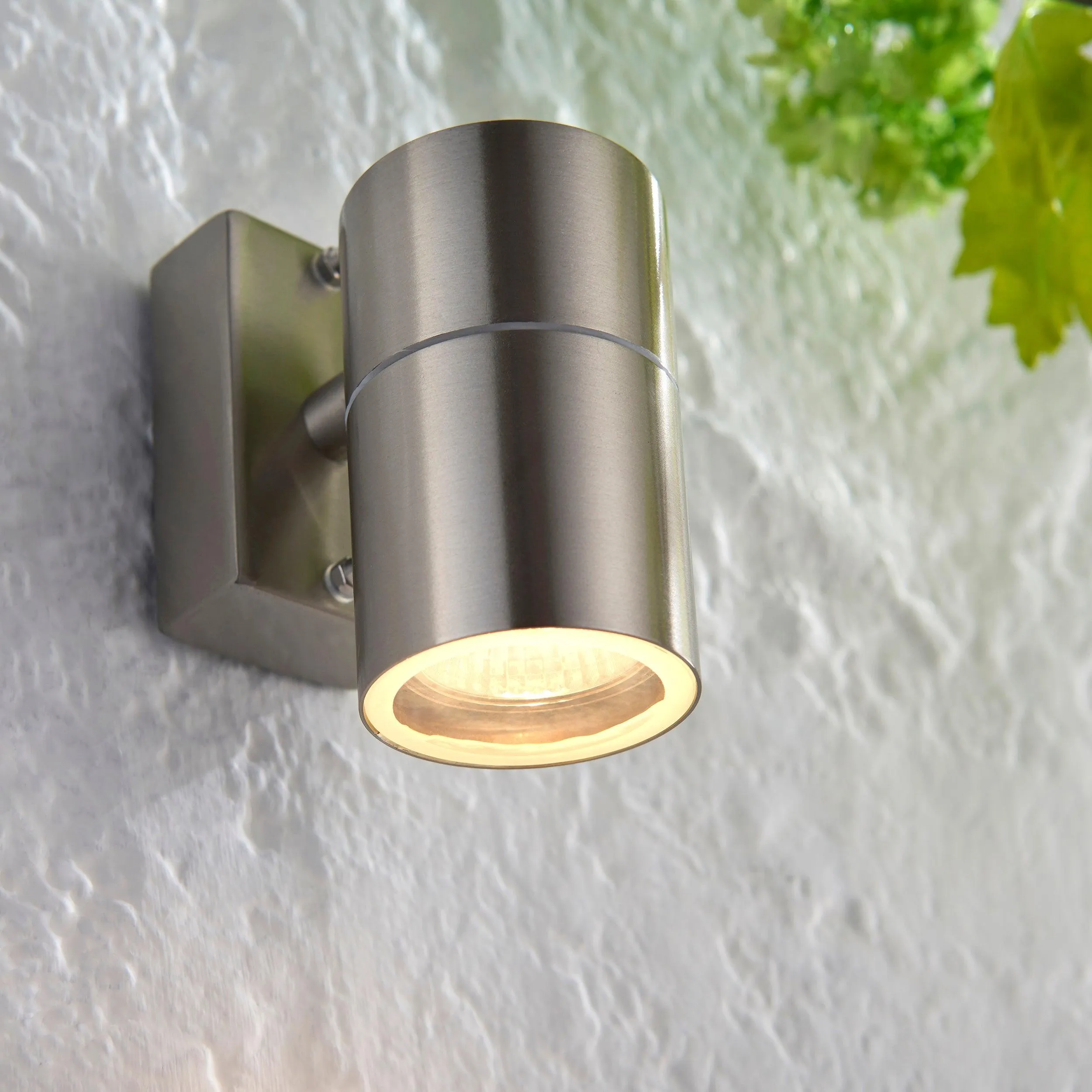 Canon Polished Stainless Steel Outdoor Downlighter Wall Light