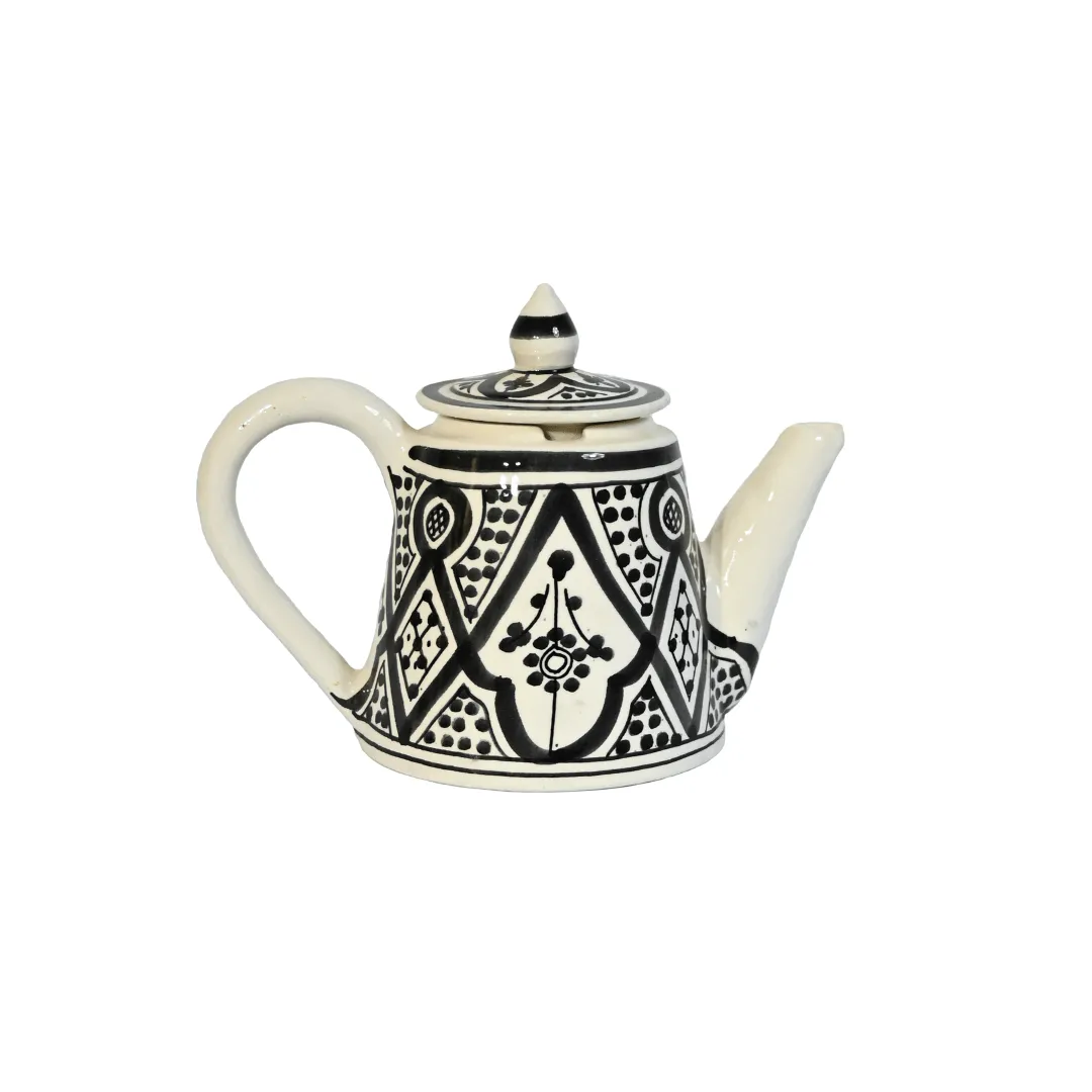 Ceramic Coffee Pot | Black & White Zoco Home