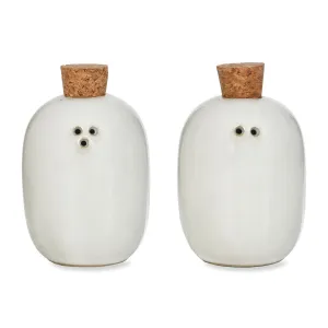 Ceramic Salt & Pepper Shaker Set Funky Chunky