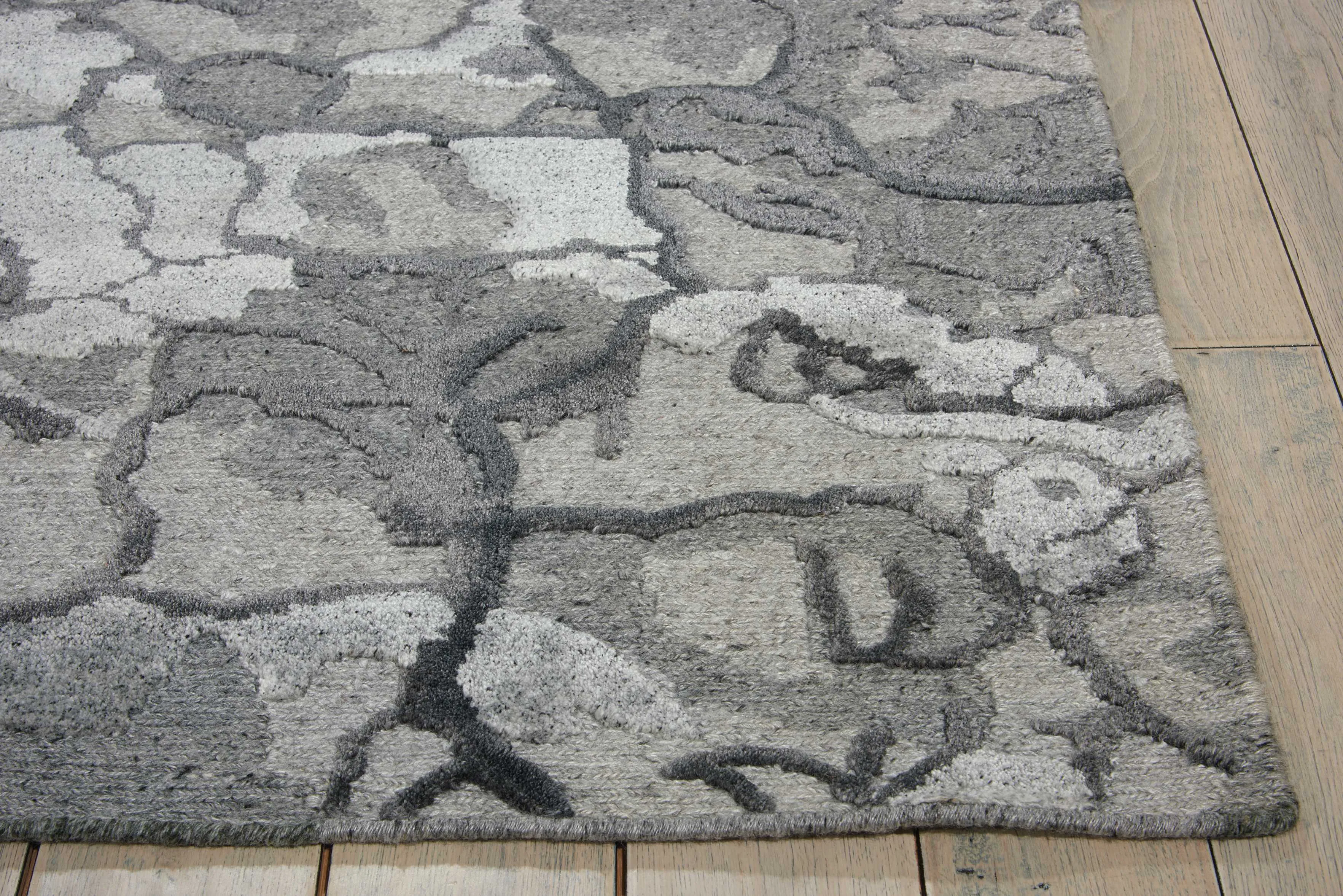 Charcoal Essentials Modern Wool Luxcelle Rug