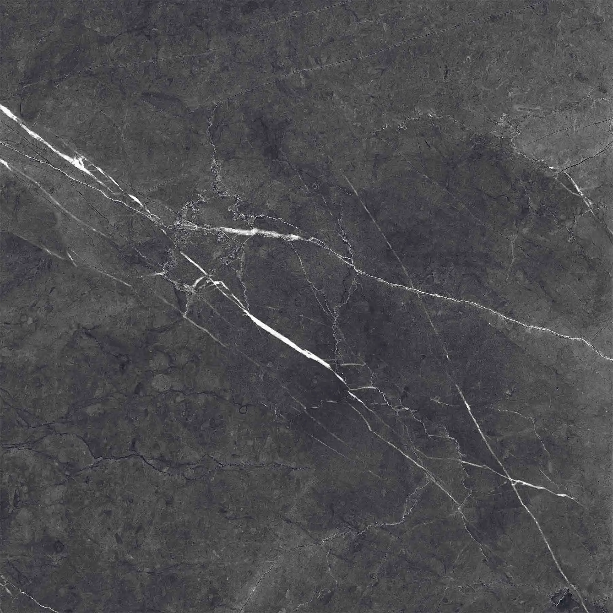 Chester Nero Marquina Marble Effect Porcelain Tile 30x30cm Matt