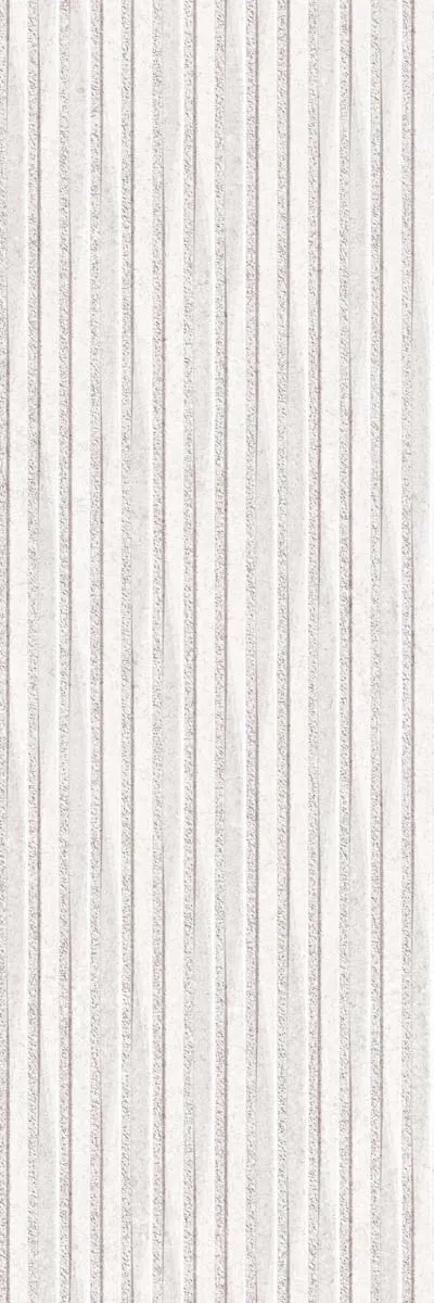 Cluny White Decor Wall Tile 33x100cm Matt