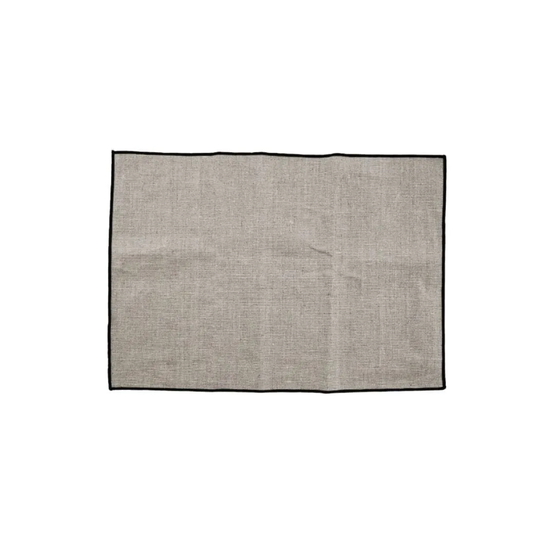 Coated Linen Table Mat | Natural 35x50cm Zoco Home