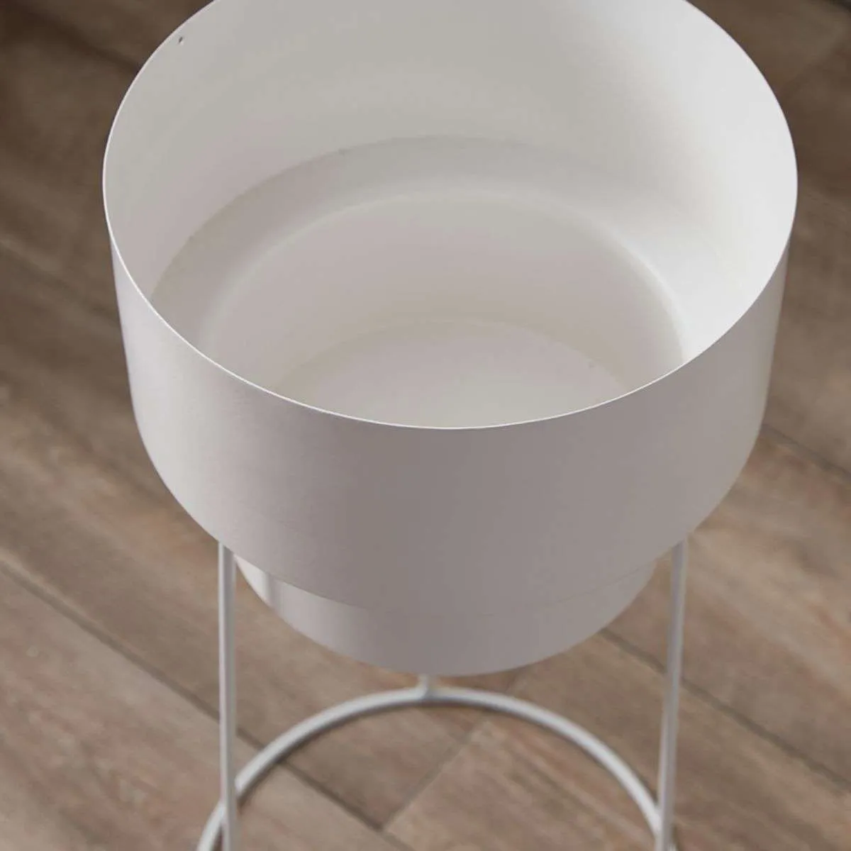 Constance Metal Plant Stand - White - Short Mocka