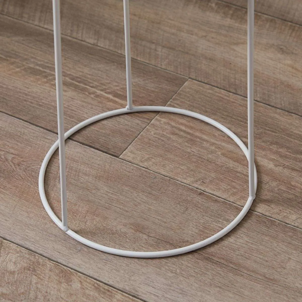 Constance Metal Plant Stand - White - Short Mocka