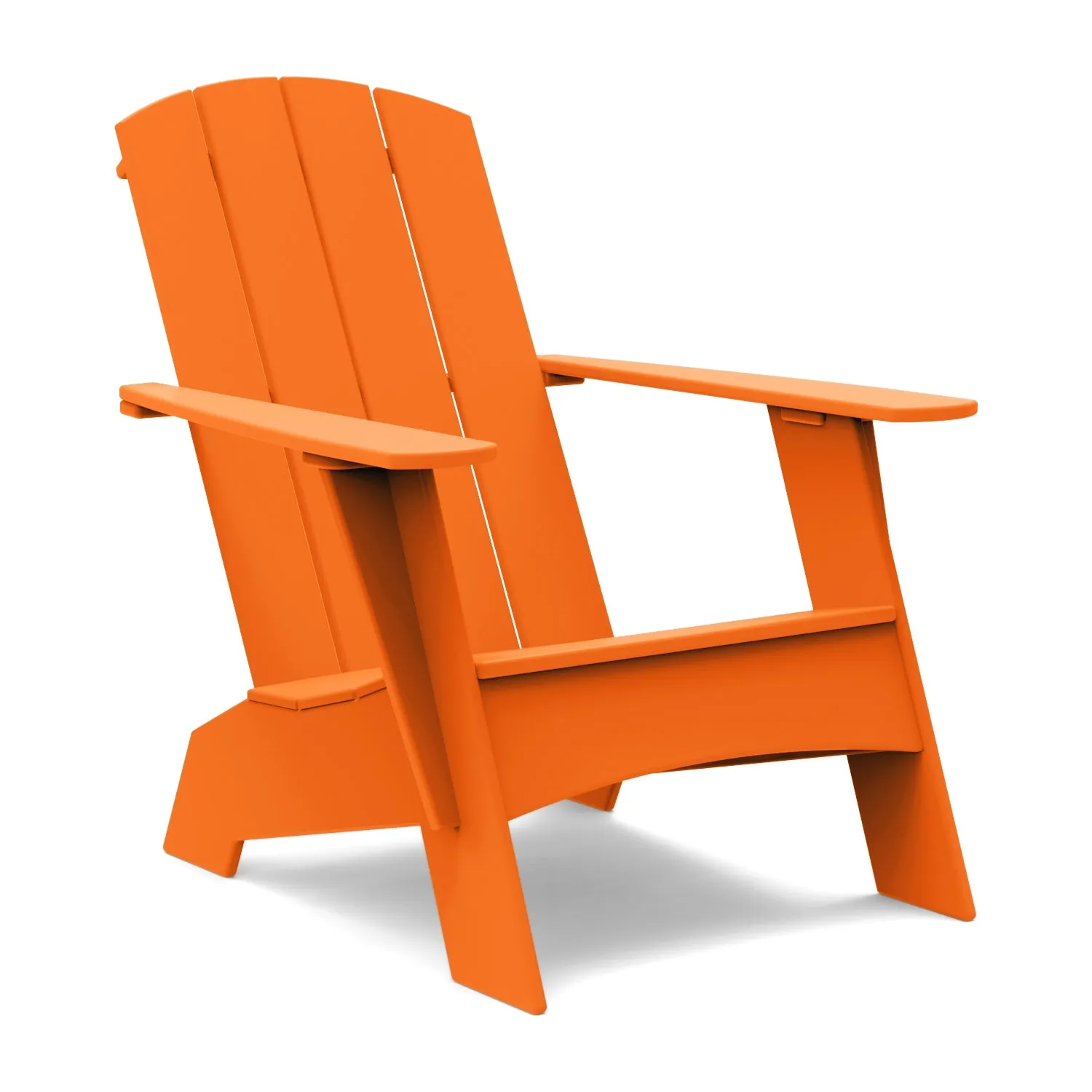 Curved Adirondack Chair and Ottoman Bundle