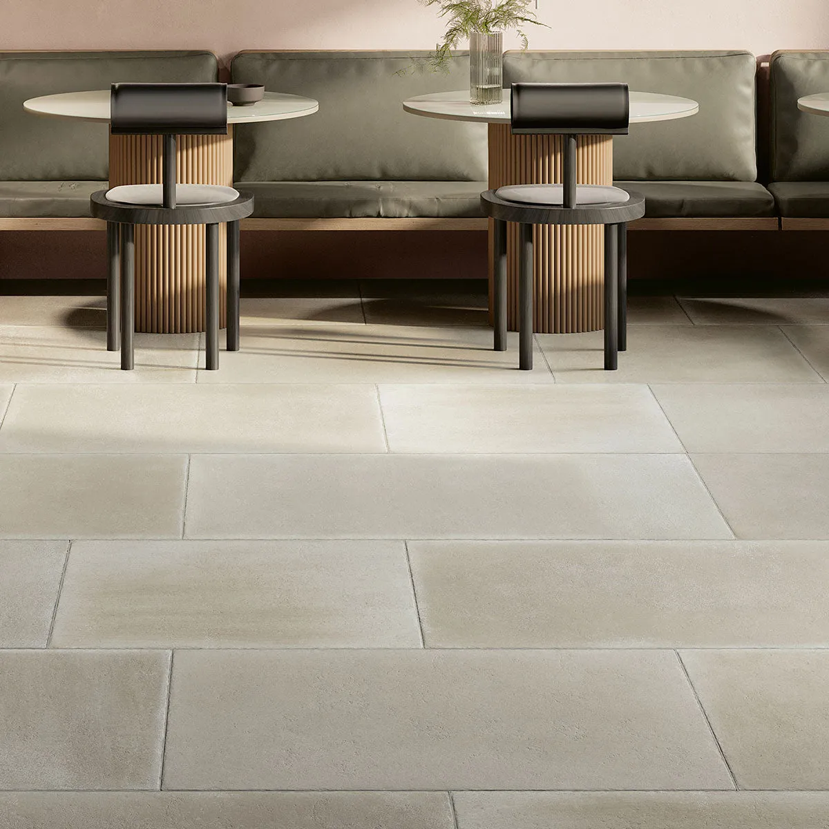 Devon Stone Natural Grey Antique Effect Porcelain Tile 60x90cm Matt