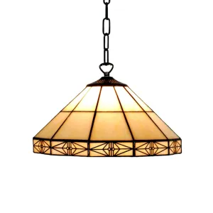 Dorchester Tiffany Ceiling Light, single bulb fitting