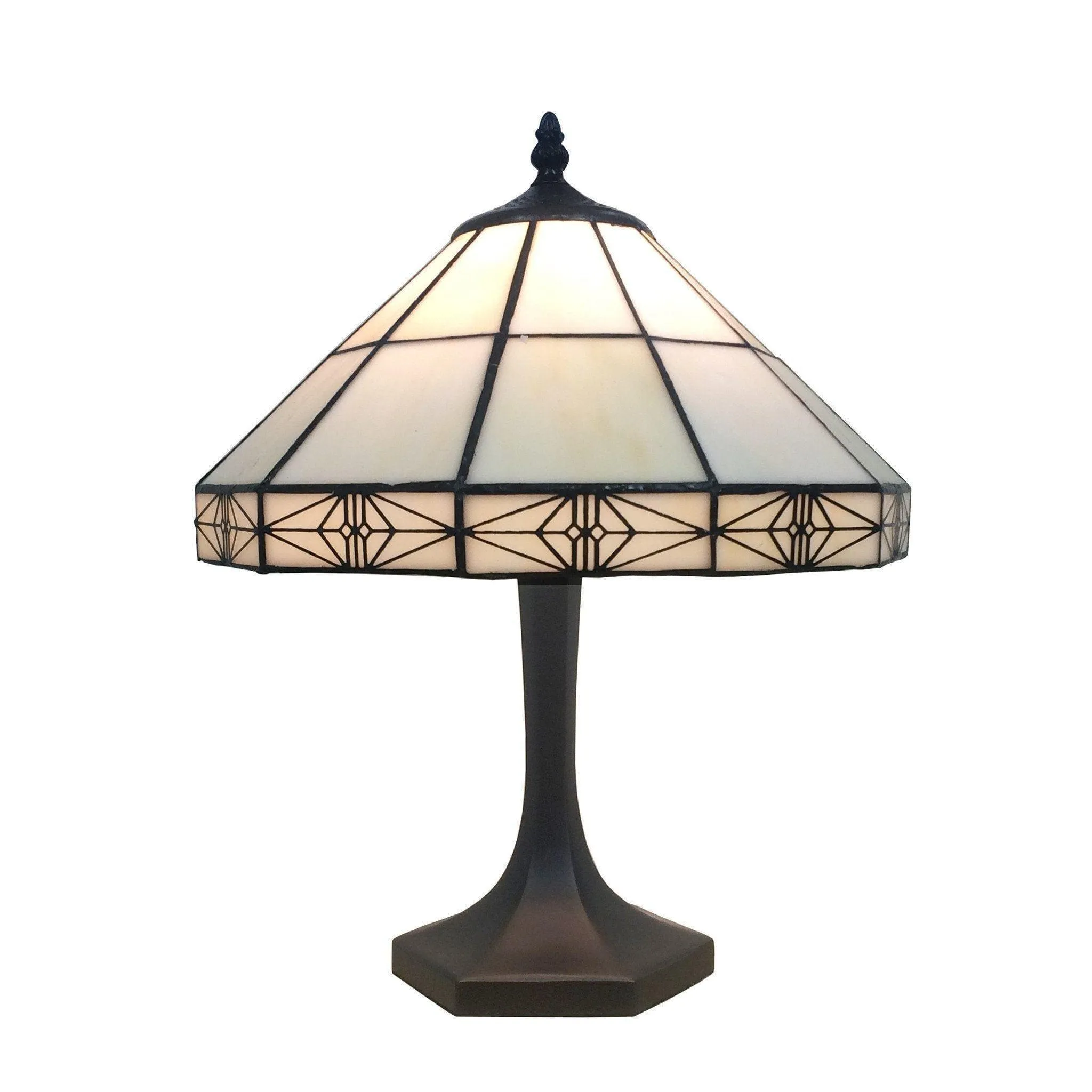 Dorchester Tiffany Medium Table Lamp - Tiffany Lighting Direct