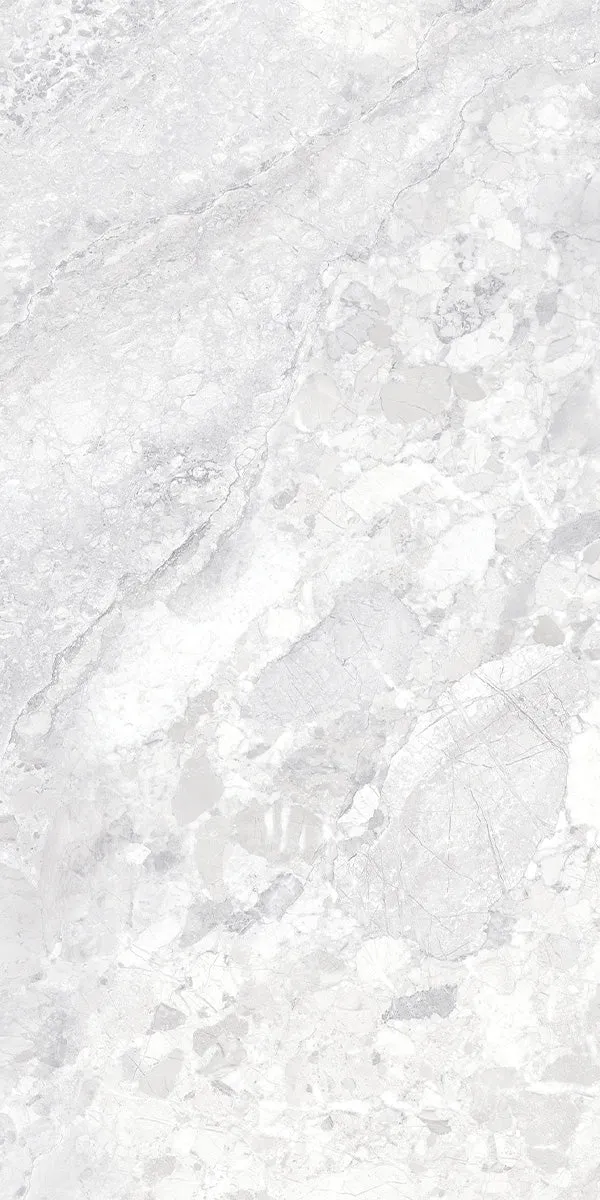 Dreamy Cloud 4D Shaped Marble Effect Porcelain Tile 100x180cm Matt