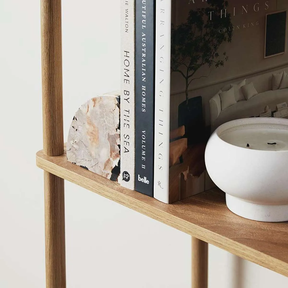 Eden Tall Shelf - Pecan Mocka