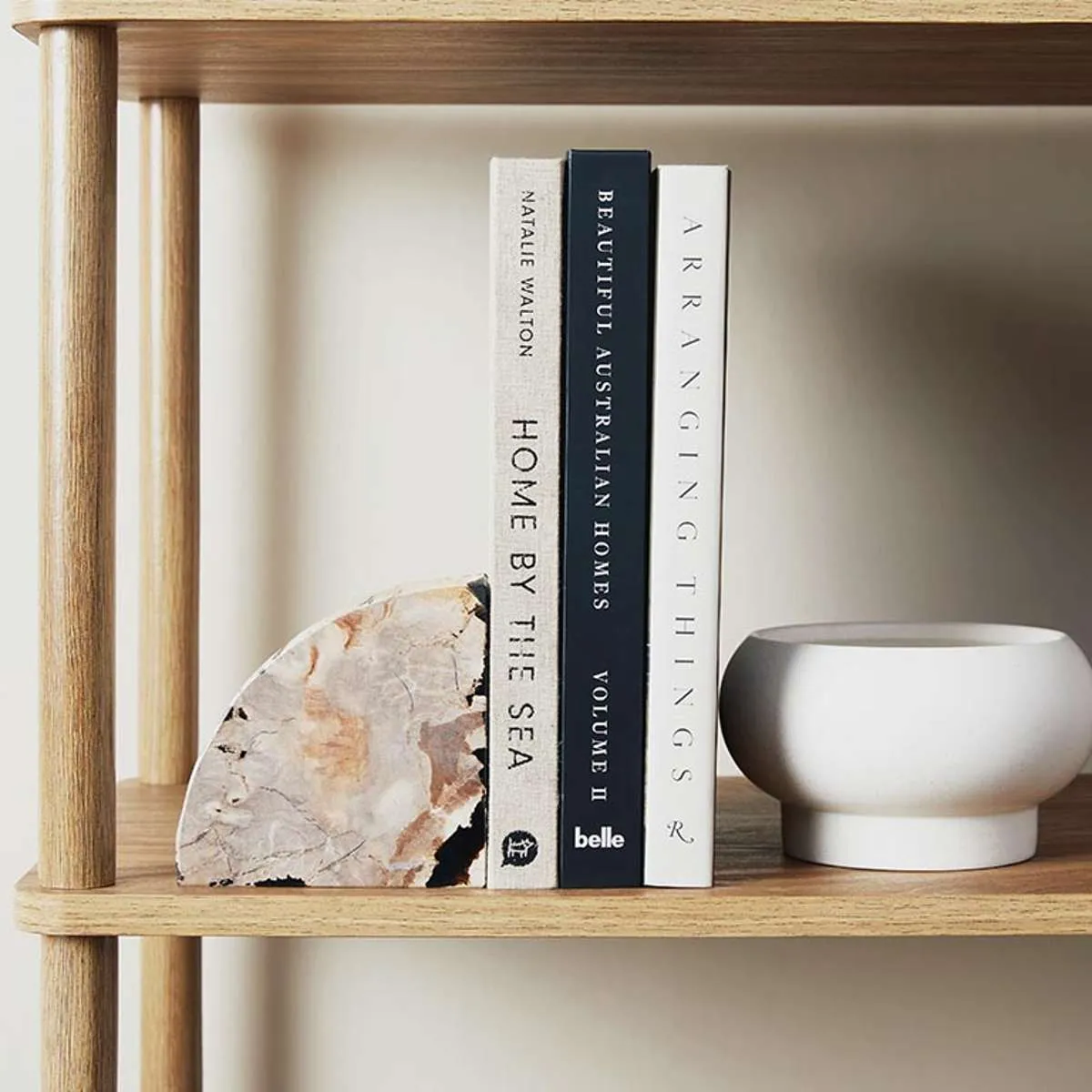 Eden Tall Shelf - Pecan Mocka