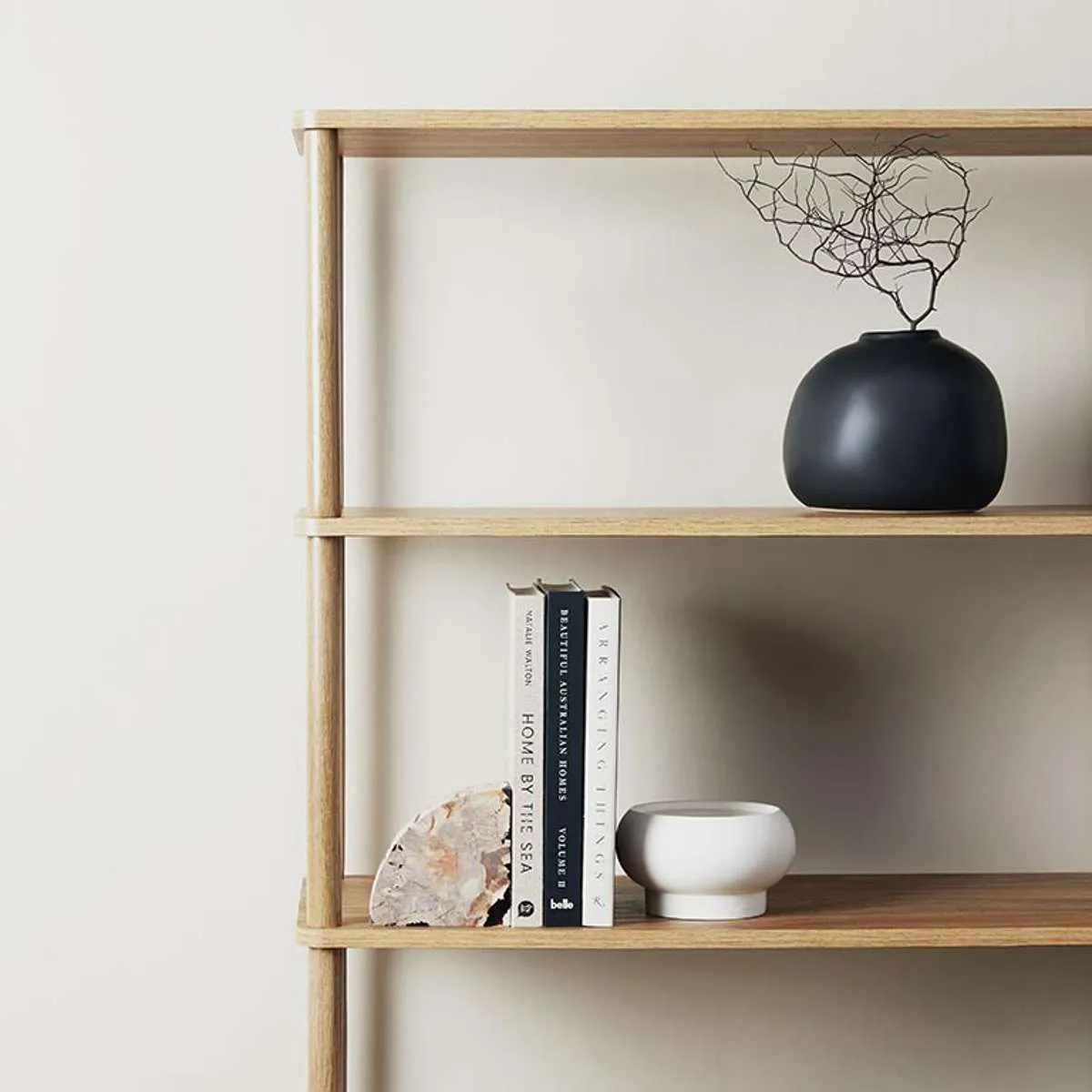Eden Tall Shelf - Pecan Mocka