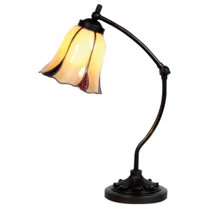 Edinburgh Tiffany Swan Neck Bedside Lamp