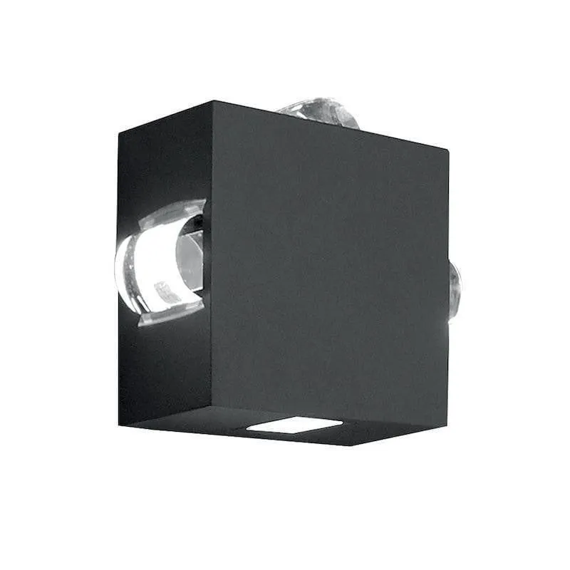 Elstead Agner 4 Way Black Outdoor Wall Light