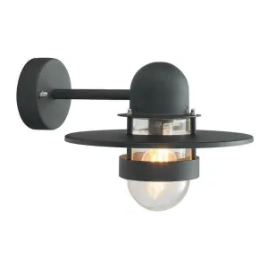 Elstead Bergen Black Outdoor Wall Light